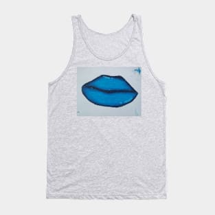 Blue Lips Tank Top